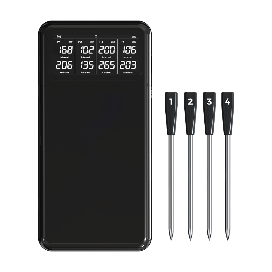TR-138 four probe wireless Bluetooth meat thermometer with app