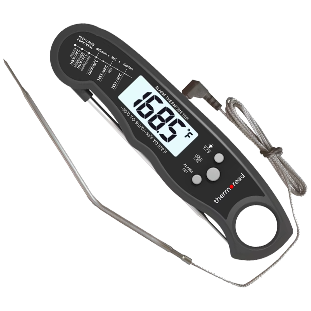 TR-68A 2-in-1 digital meat thermometer with probe and display
