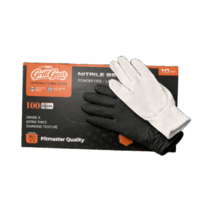 heavy duty 10mil nitrile BBQ gloves anti-slip latex free