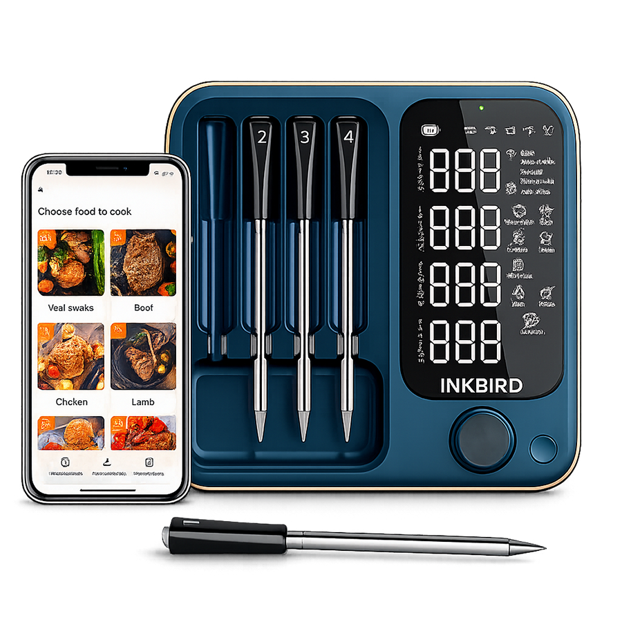 INKBIRD INT-14S-BW 5G wireless BBQ thermometer with probes